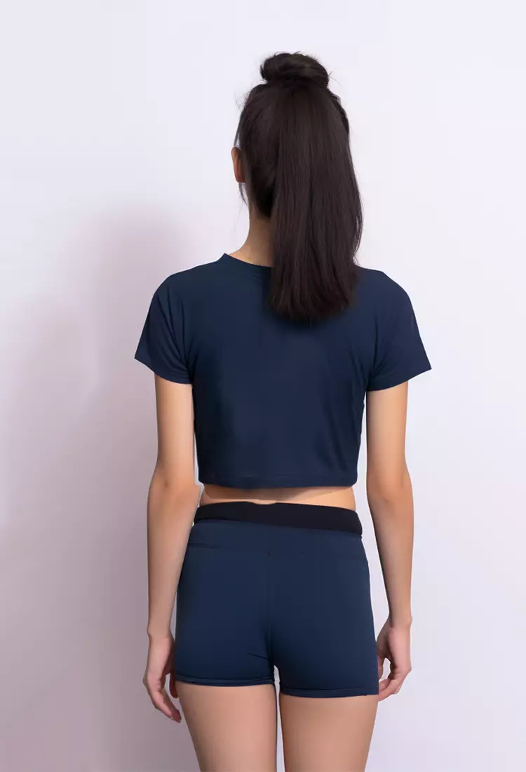 LTD19 Third Day Crop Top RCP Katakana Navy