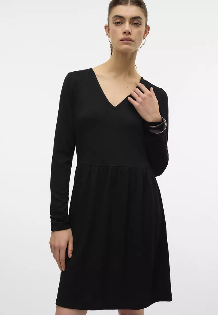 Olive Long Sleeves Dress