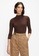 Ted Baker brown Ted Baker 3/4 sleeve knit 6B4A9AA716F6AAGS_3