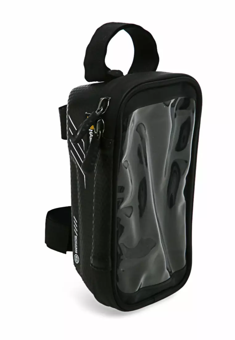 Qian Tas Sepeda Smartphone Case Handlebar Bicycle Bag Waterproof 1L Material EVA ORIGINAL - Black