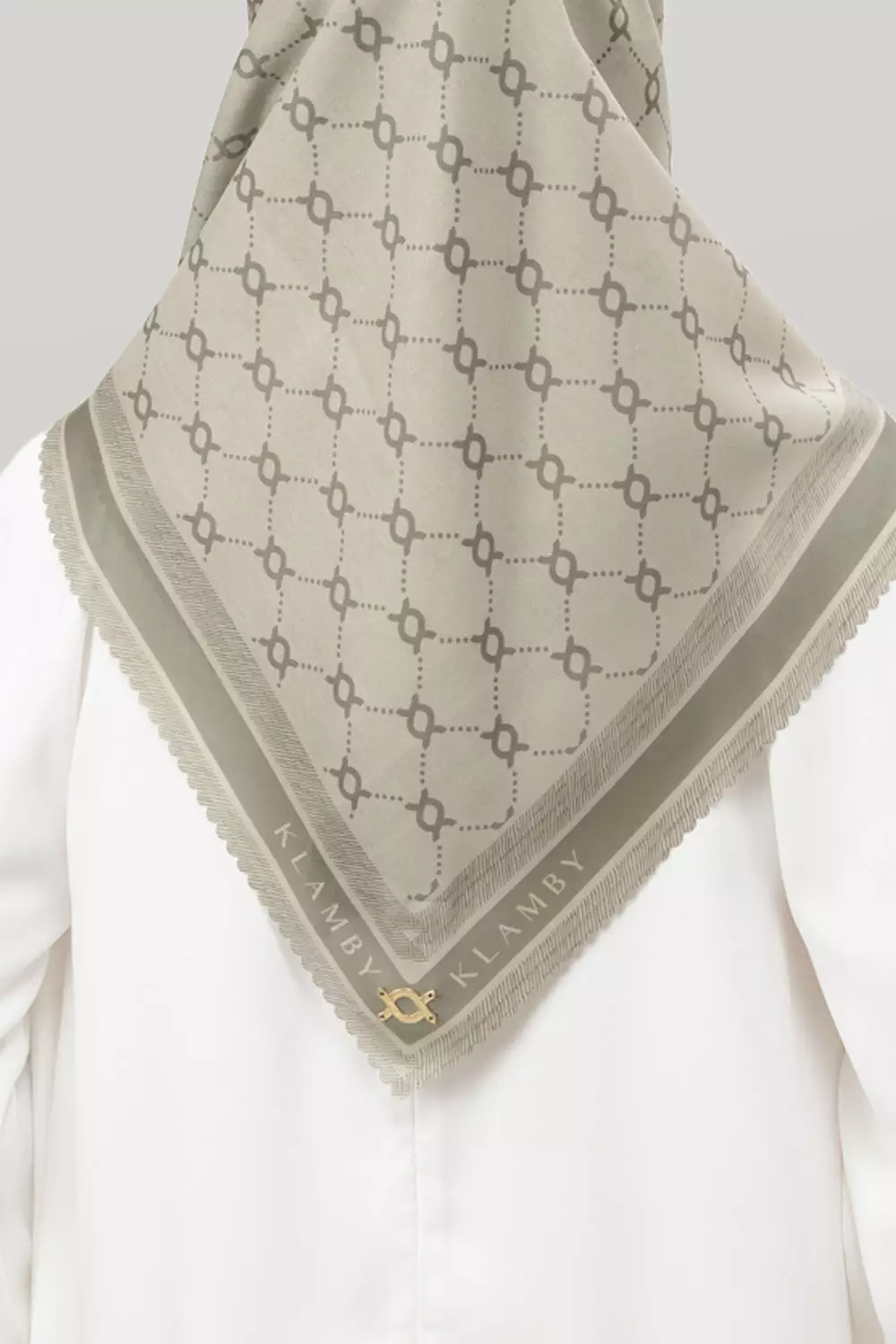 Klamby - Monogram Scarf London Edition Basil