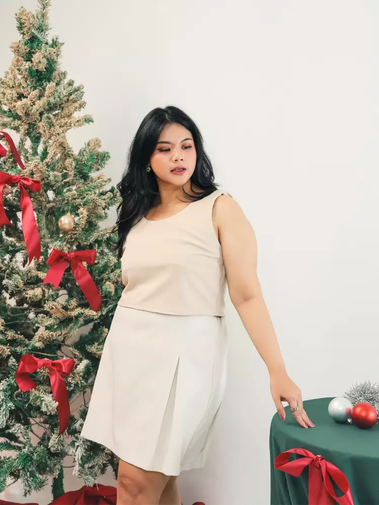 Xtramiles Ladies dress wilo tank top creme