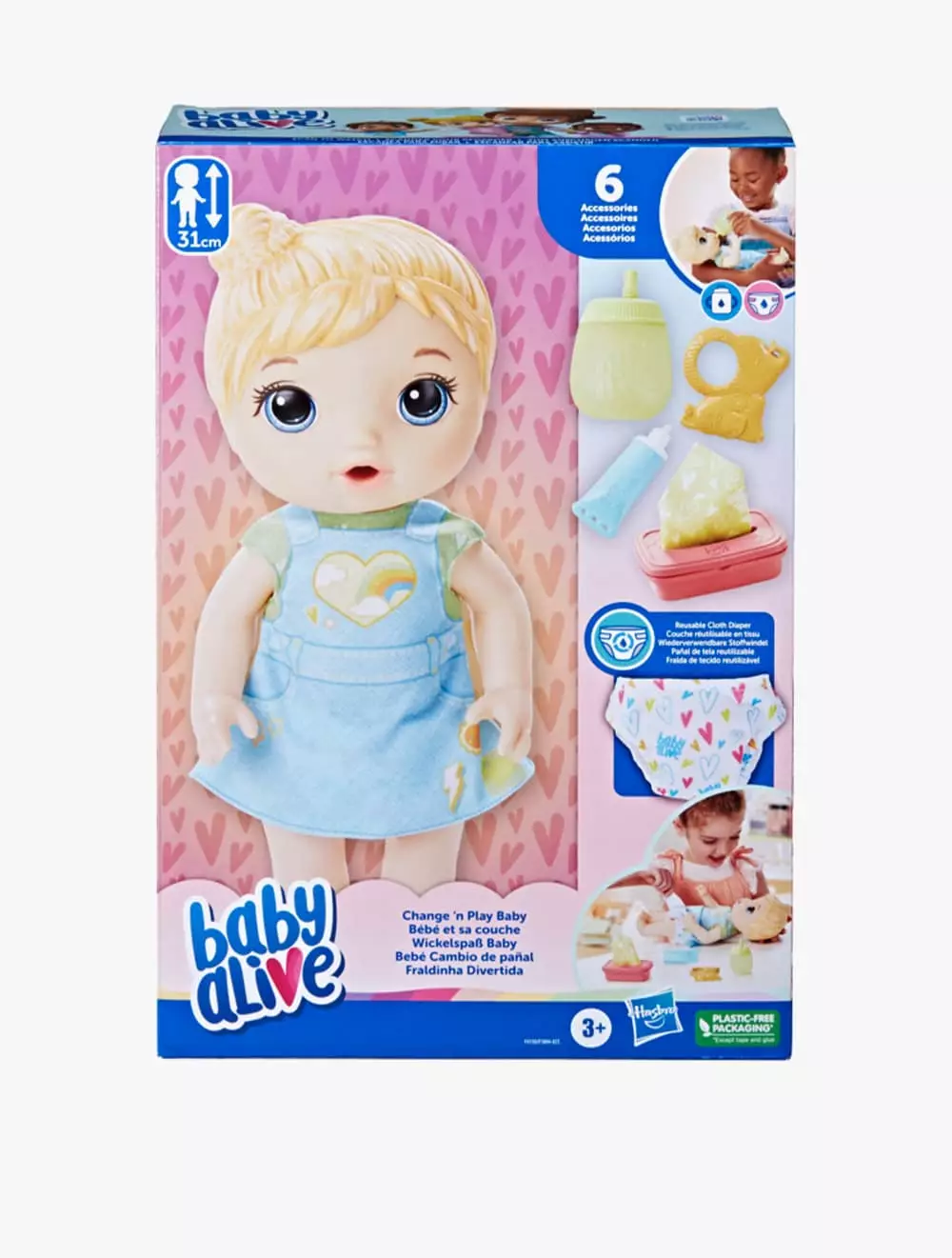 Baby Alive Change ‘n Play Baby Doll, Blonde Hair - BYAF4150