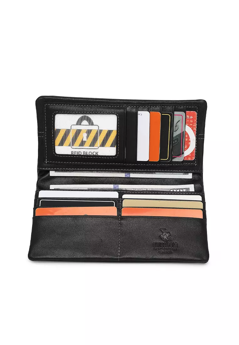 Gift Set - Leather RFID Wallet + 35mm Automatic Buckle Belt (禮盒 - 皮具錢包 + 腰帶) - 黑色