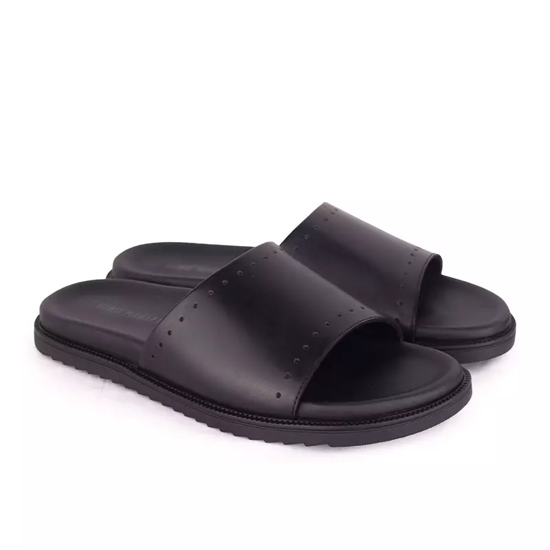 Sandal Kulit Pria Gino Mariani Hugo Black