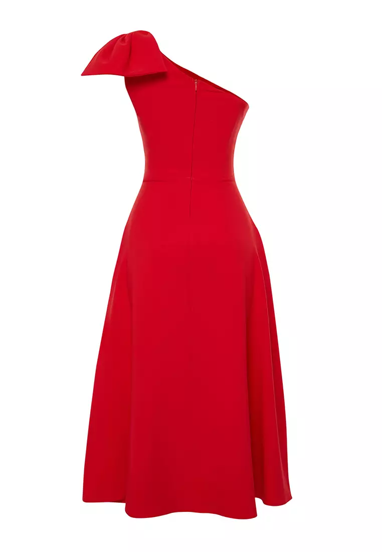 One Shoulder Midi Dress