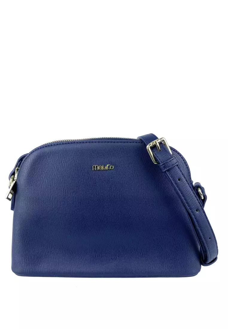 Buy Mel Co Embossed Faux Leather Dome Sling Bag 2024 Online