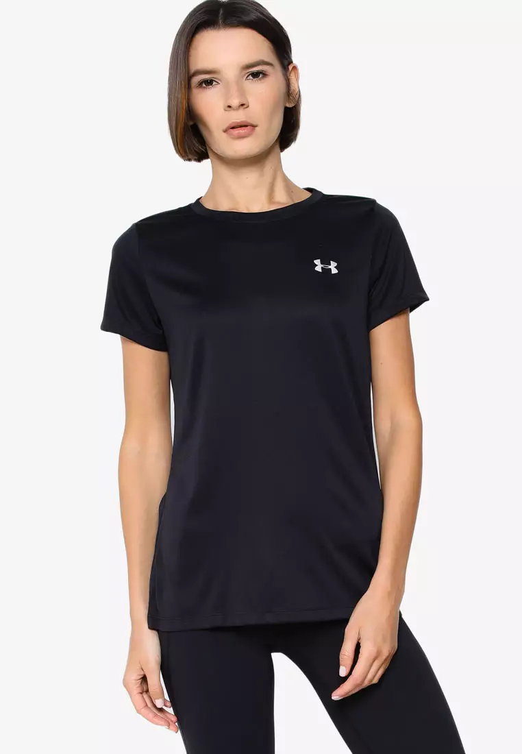 Under Armour Plus Womens UA Velocity Print Short Sleeve Shirt