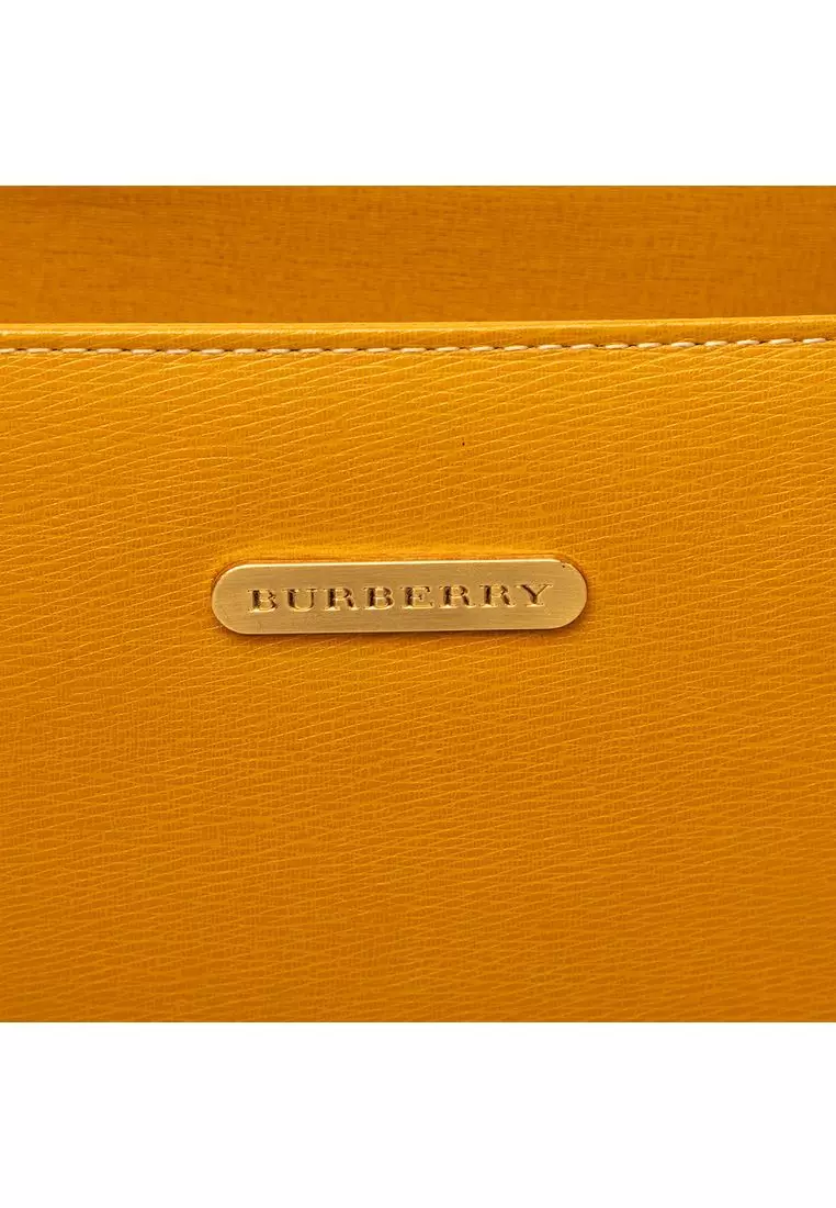 Pre-Loved Burberry Calf Leather Handbag