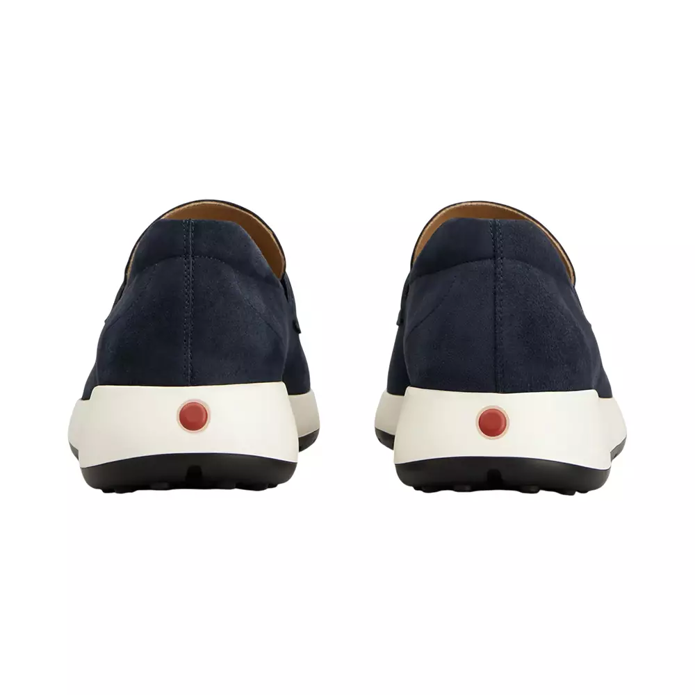 Red Dot Sporty Loafers in Pashmy Suede Blue