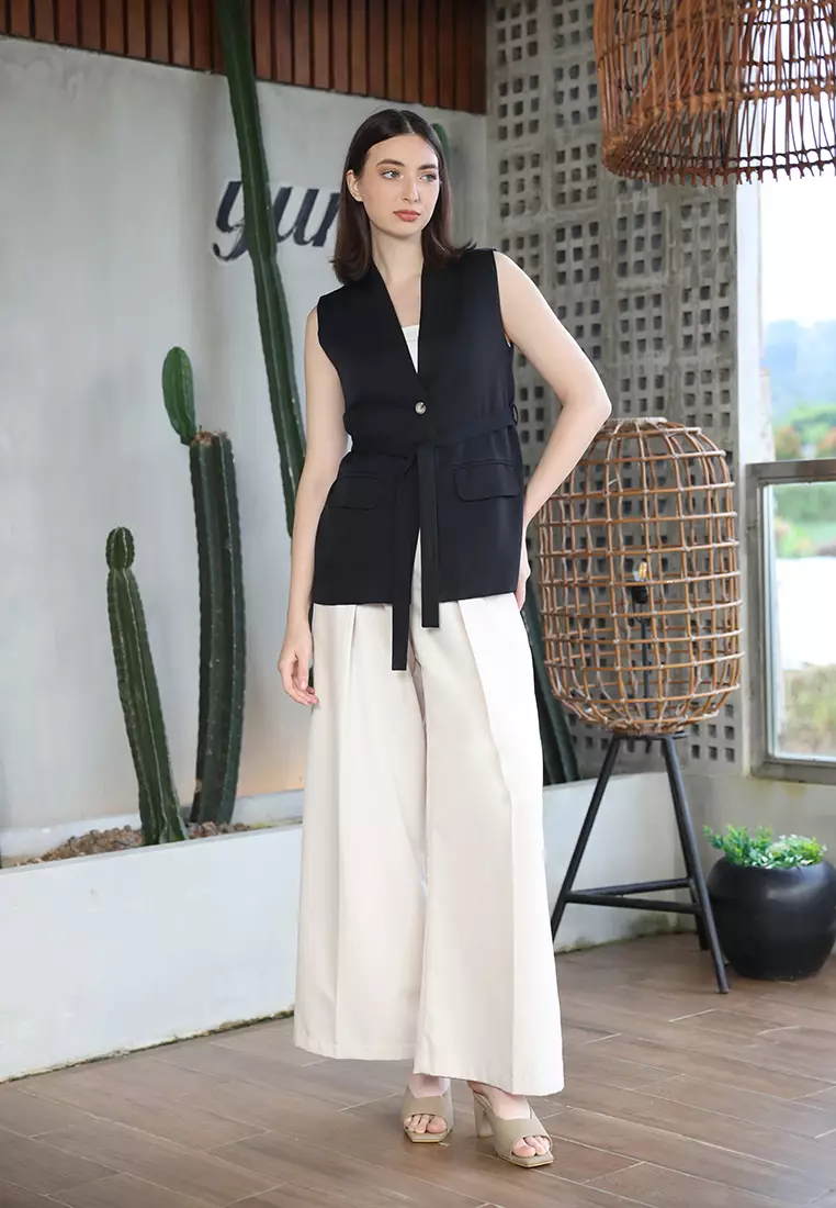 Belted Casual Waistcoat