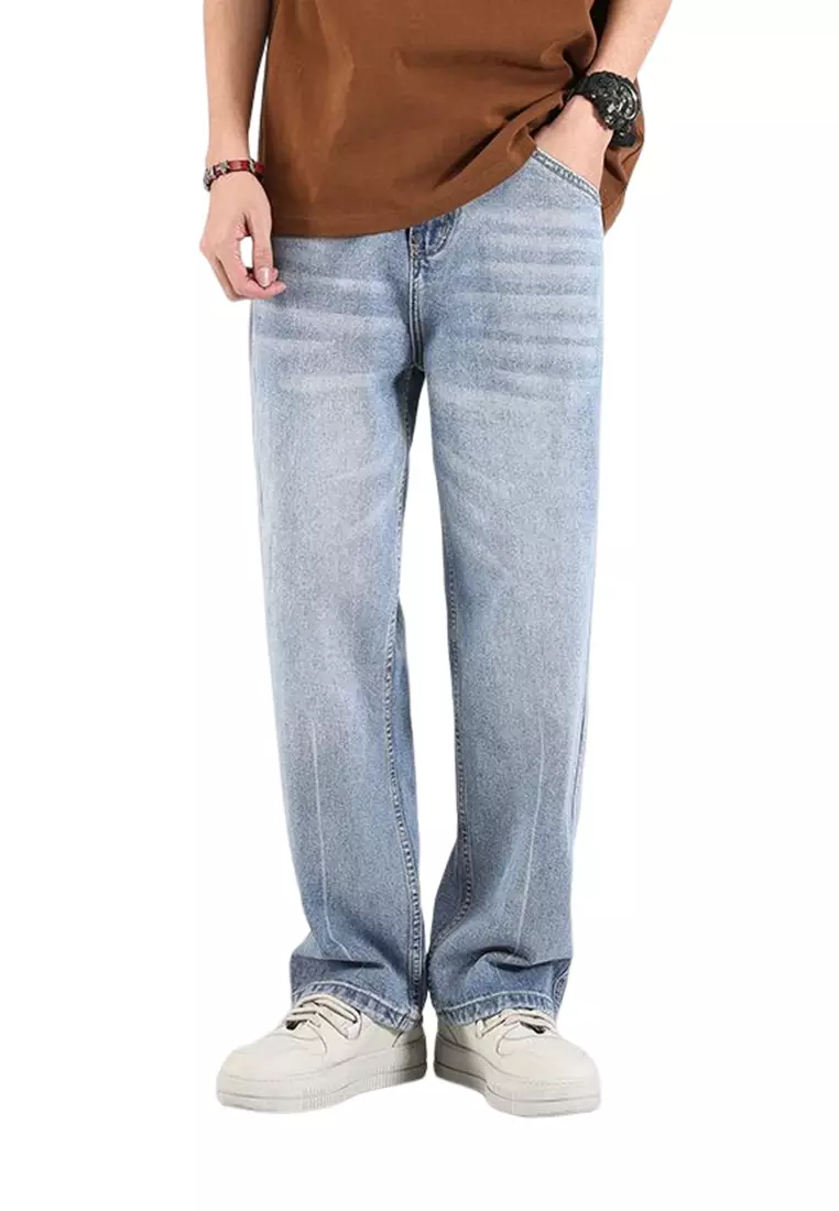 High Street Straight Washed Jeans AY-mjG63
