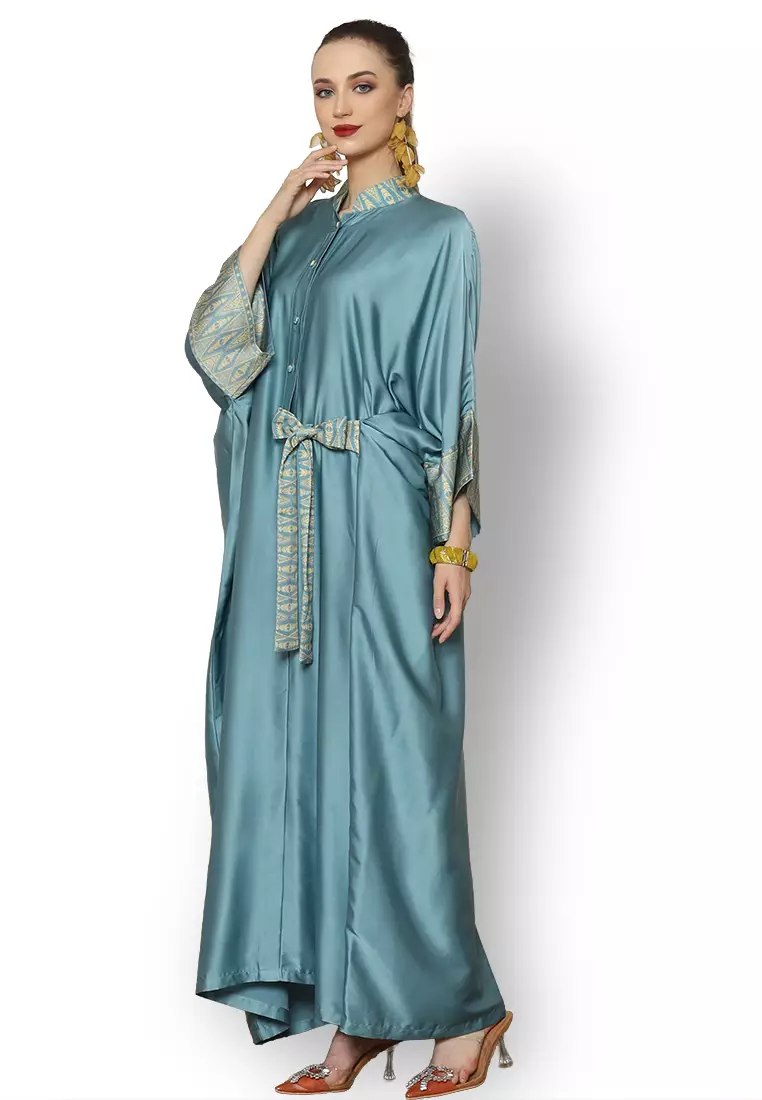 Kanzi Exclusive Long Sleeve Songket Kaftan