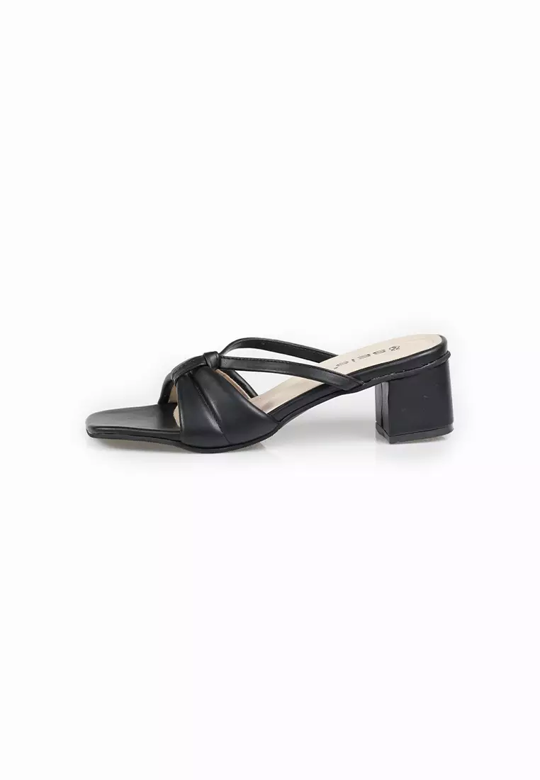 SEIS Ivanka Sandal Heels Wanita 5cm - BLACK