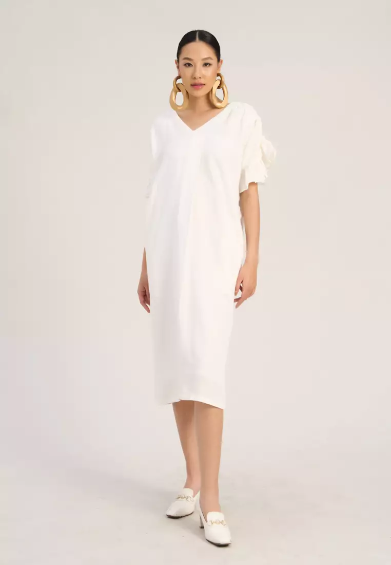 White Linen Dress