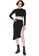Trendyol black High Neck Top & Skirt Set CF985AA26C39BFGS_5