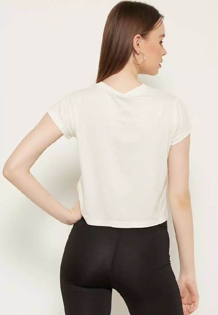 LTD16 RCP Crop Top Katakana White