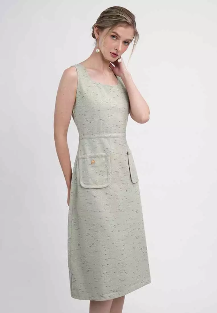 Leah Tweed A-Line Pocket Dress