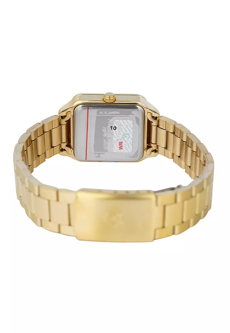 Alexandre Christie 2A79 LDBGPIV Jam Tangan Analog Wanita - Gold Stainless Steel
