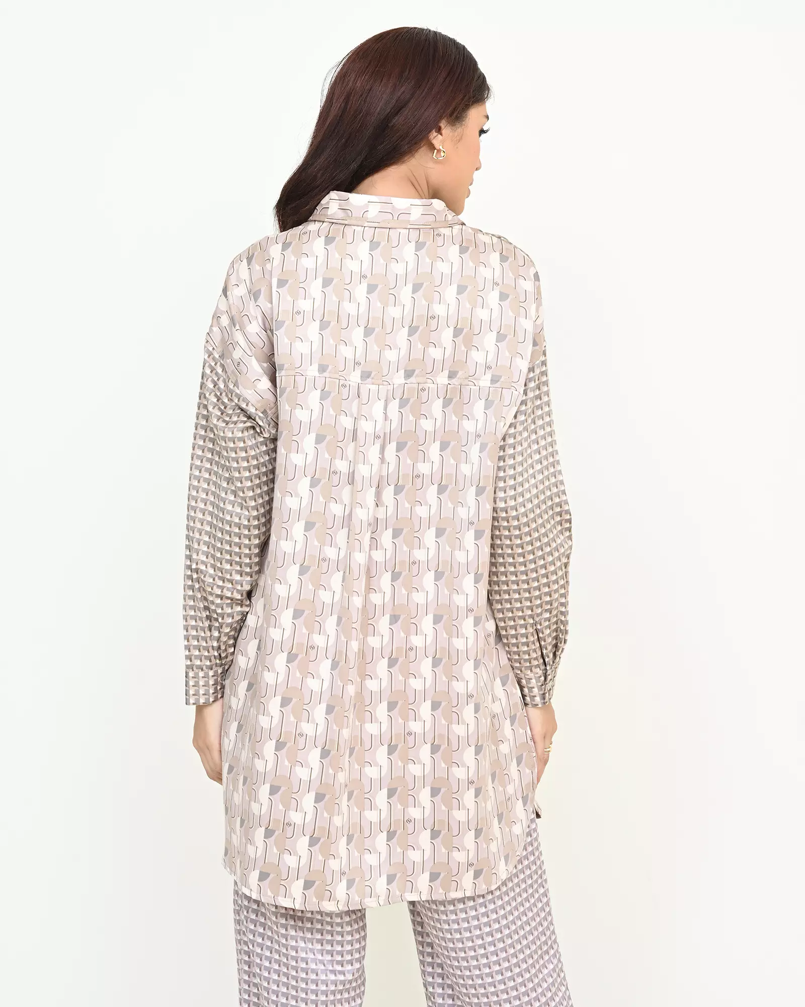 Geulis.id NAVAYA TUNIC / TUNIC PRINTED / (2 warna) - MOCCA