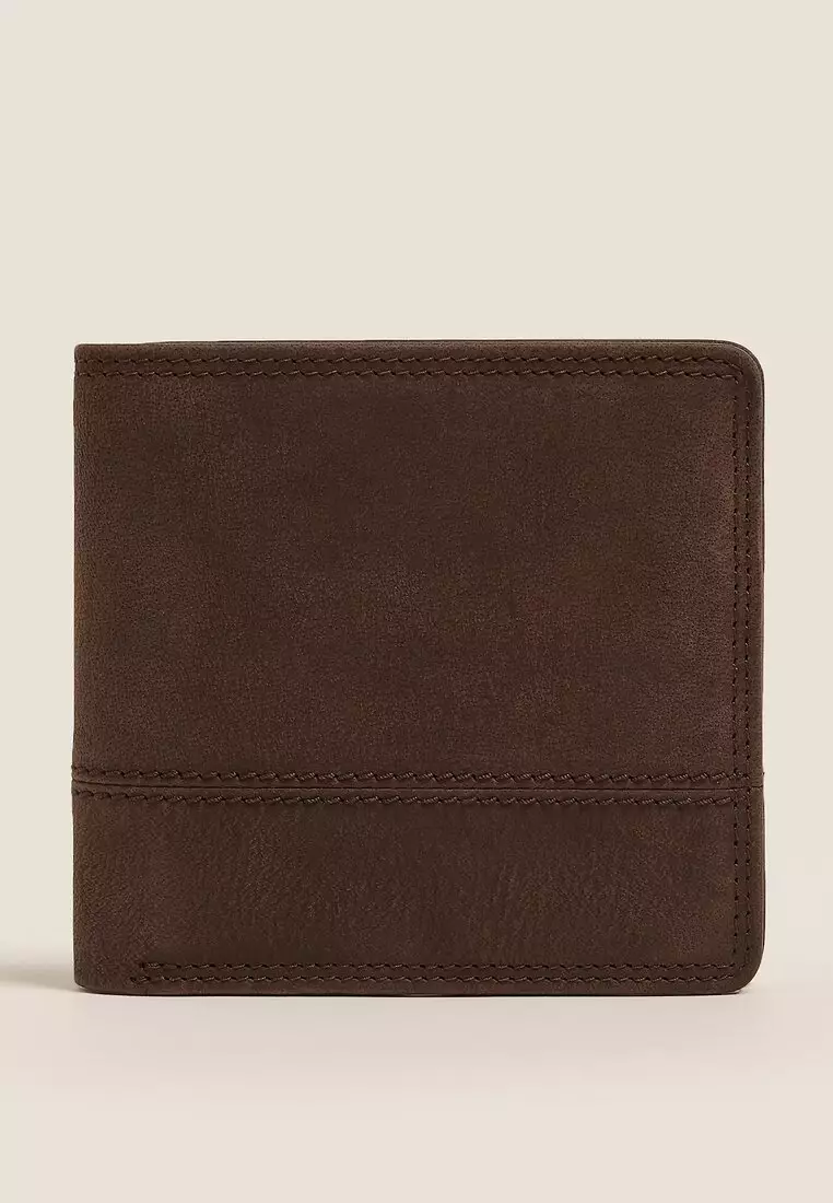 Buy MARKS SPENCER M S Collection Leather Bi Fold Cardsafe