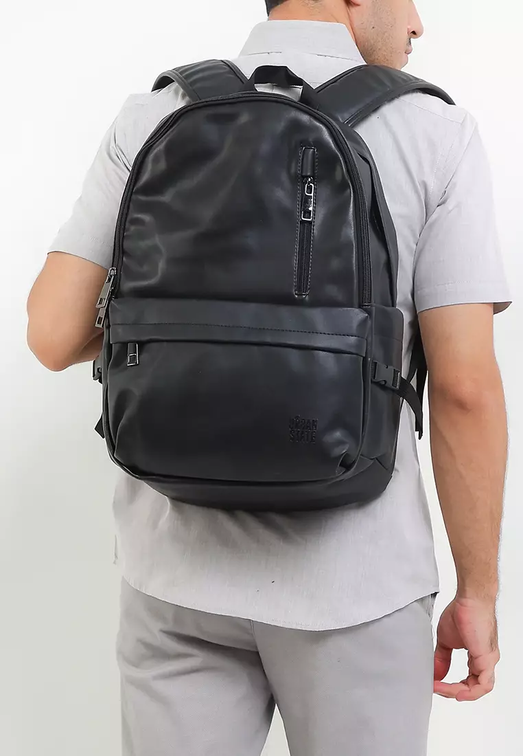 Jual Urban State Distressed Leather Cityform Backpack Original 2026 ...