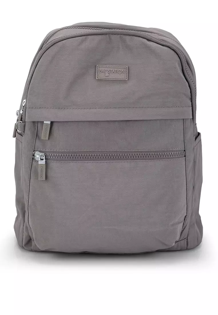 Buy BAGSTATION Crinkled Nylon Small Backpack 2024 Online | ZALORA Singapore