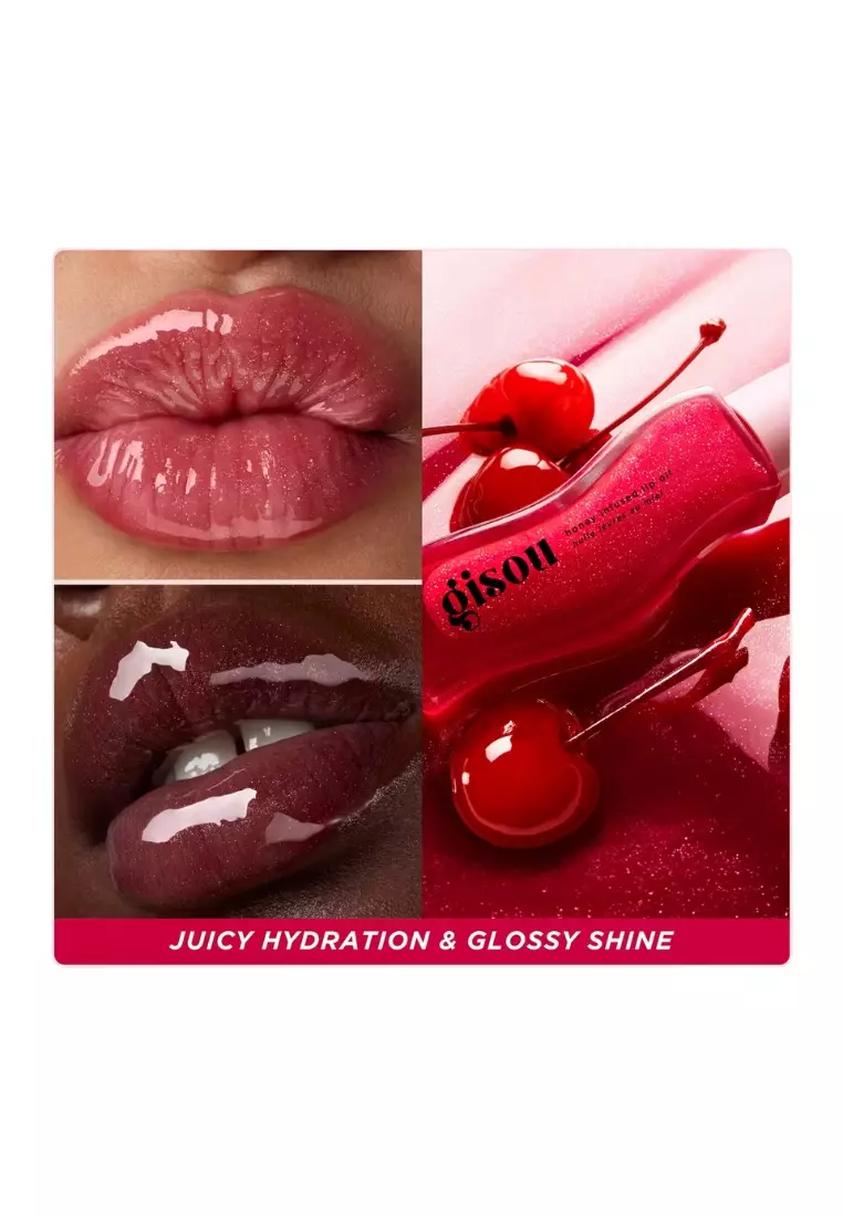 GISOU - Honey Infused Lip Oil (CHERRY ON THE CAKE)
