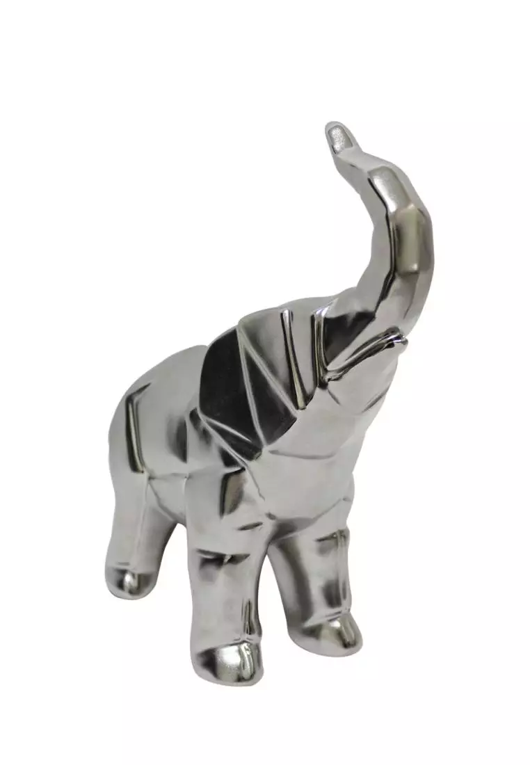 Buy At Home Deluxe Silver Elephant S Ceramic Tabletop 2024 Online