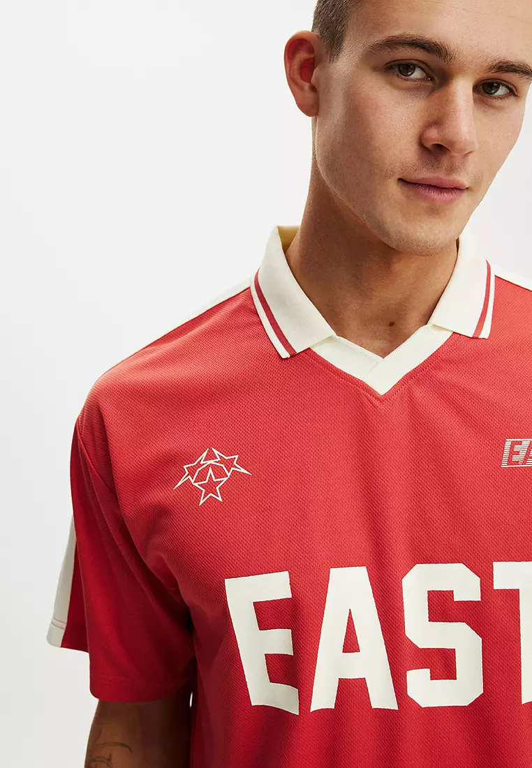 Cropped Sports Jersey Top