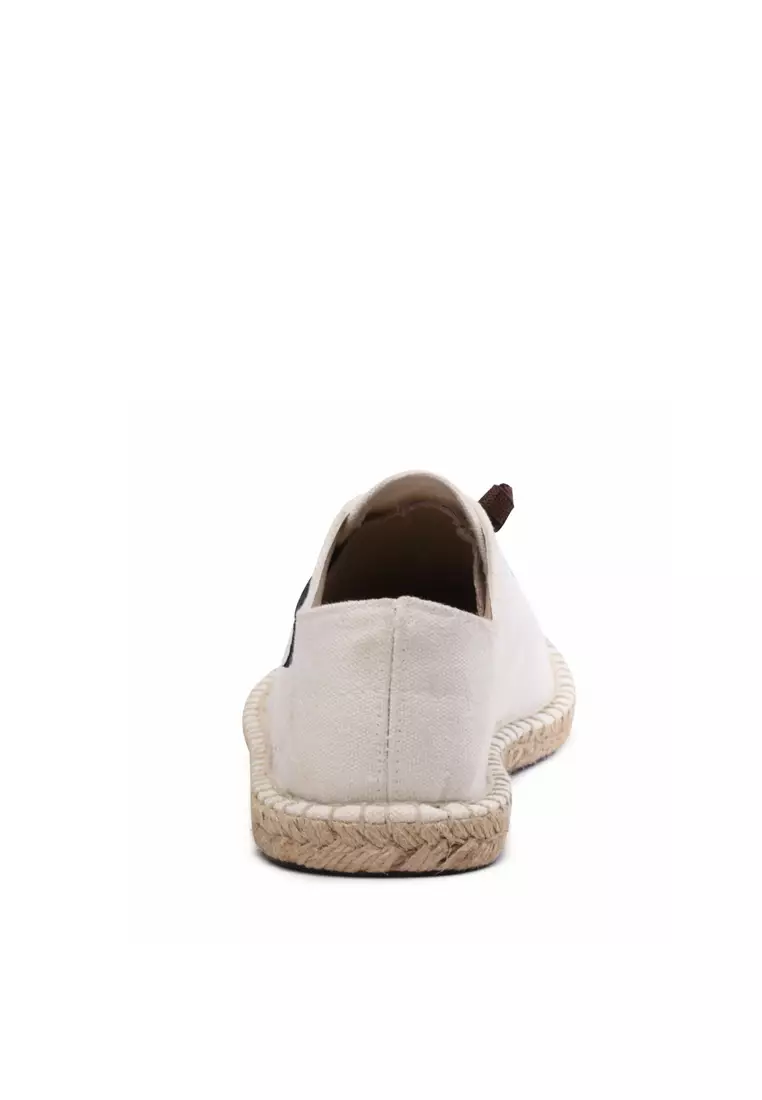 Color Matching Lace Up Canvas Espadrilles QZ-X35