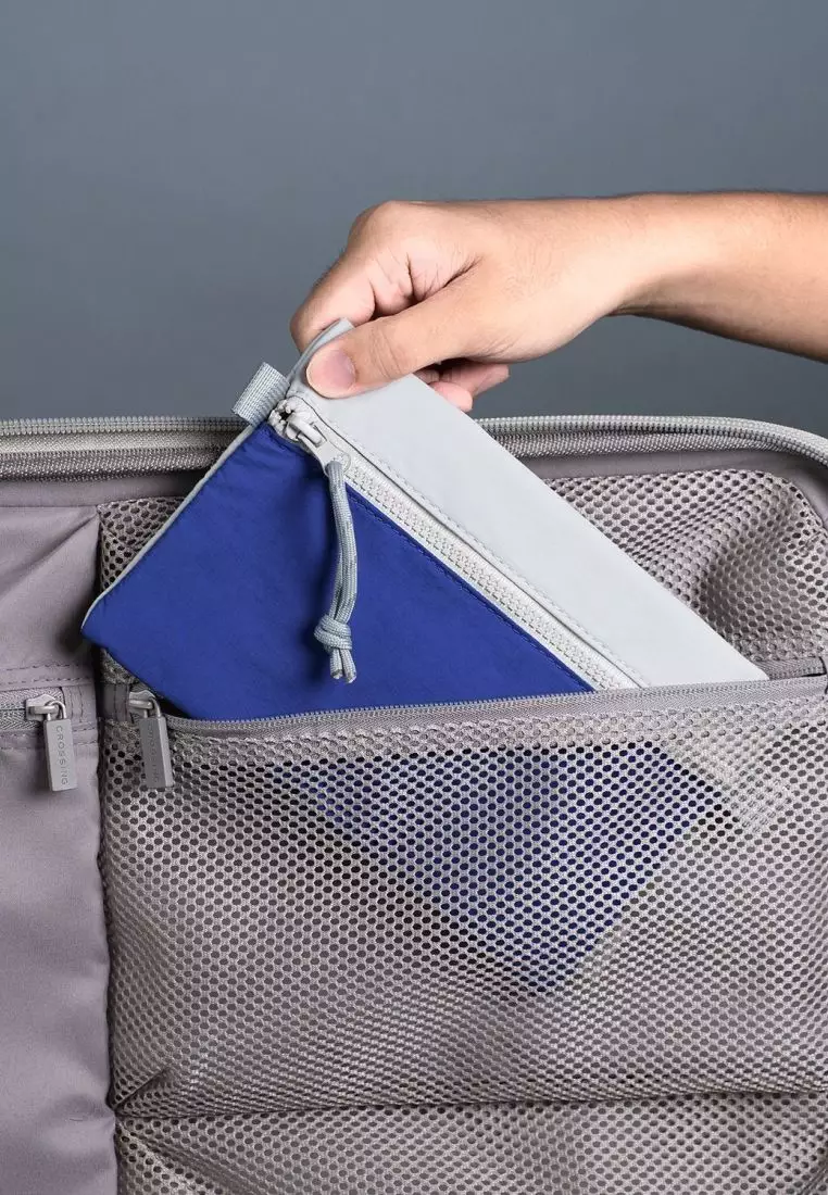 Crossing Tessa Colour Block Pouch Large - Blue/Grey