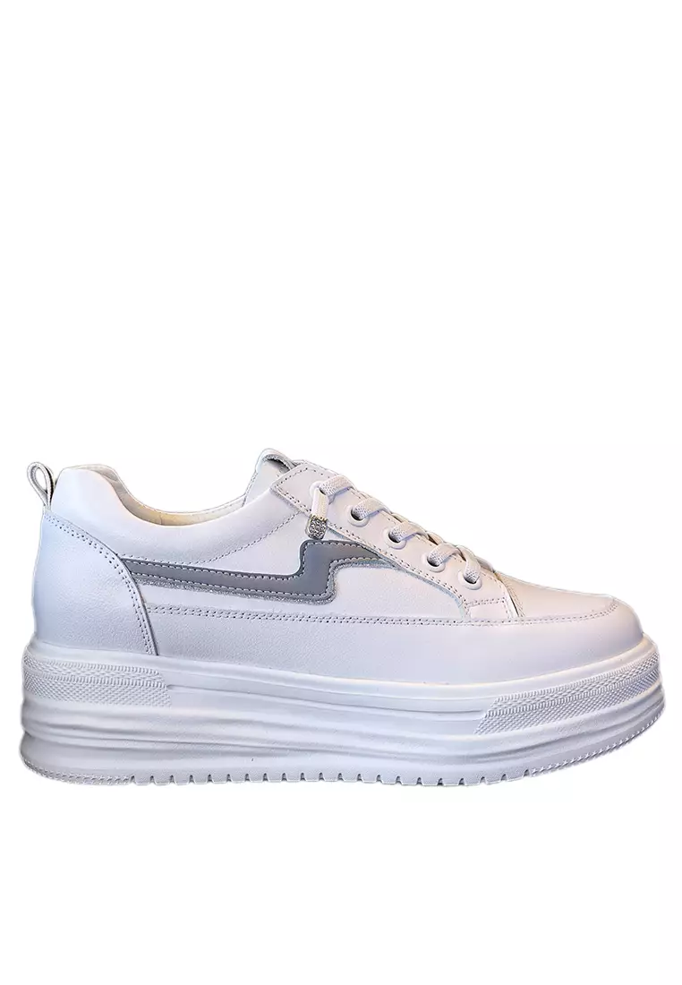 Discount on Twenty Eight Shoes  shoes - SKU: Color Matching Grain Leather Sneakers Rx-H305