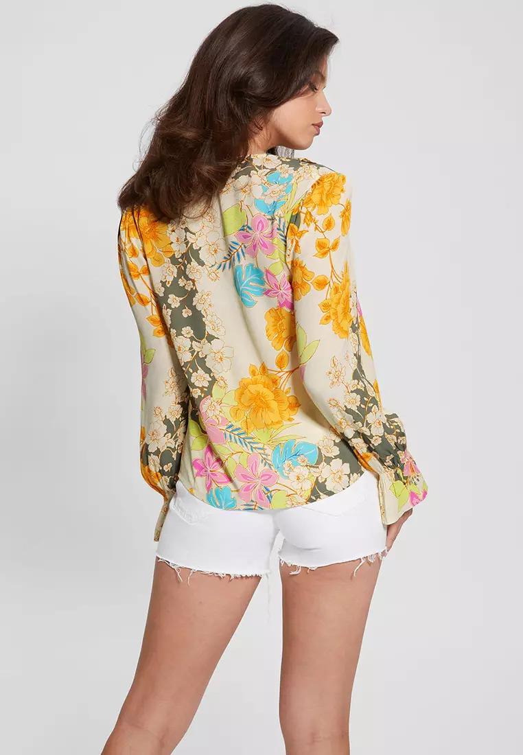 Buy Guess Long Sleeves Toni Top 2025 Online ZALORA Philippines