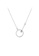 ZITIQUE silver Women's Simple Circle Necklace - Silver 0D064AC4FDAF56GS_1