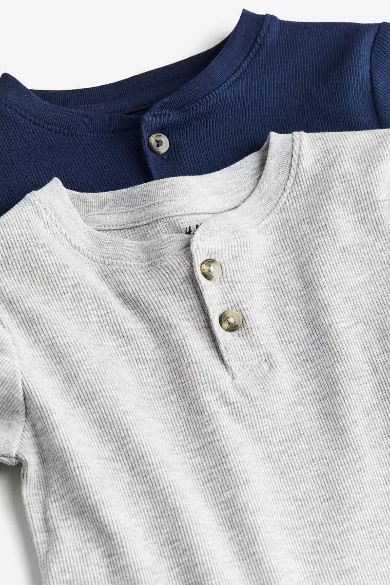 Buy Ribbed Henley top online