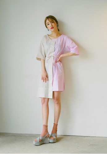 Asymme尖沙咀 esprit outlettric Two-Tone Dress, 韓系時尚, 梳妝