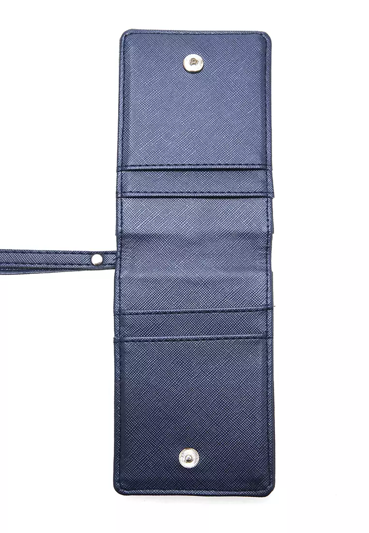 Azka Card Holder Two Side Bentuk Simple dan Minimalis - Biru Navy