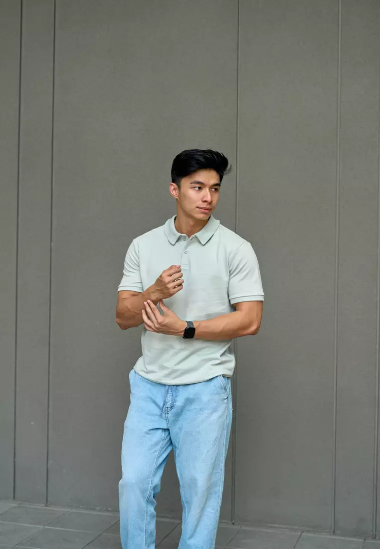 Kale HUGO Light Green / Polo Shirt Lengan Pendek Pria