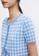 Urban Revivo blue Checkered Faux Pearl Button Knitted Top 491A8AA3A92D5EGS_3