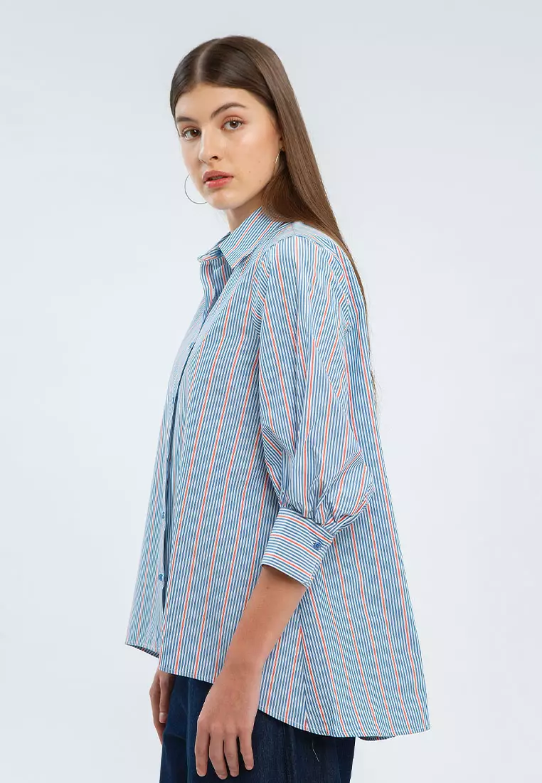 Minimal BB Sky Shirt Blue/Red
