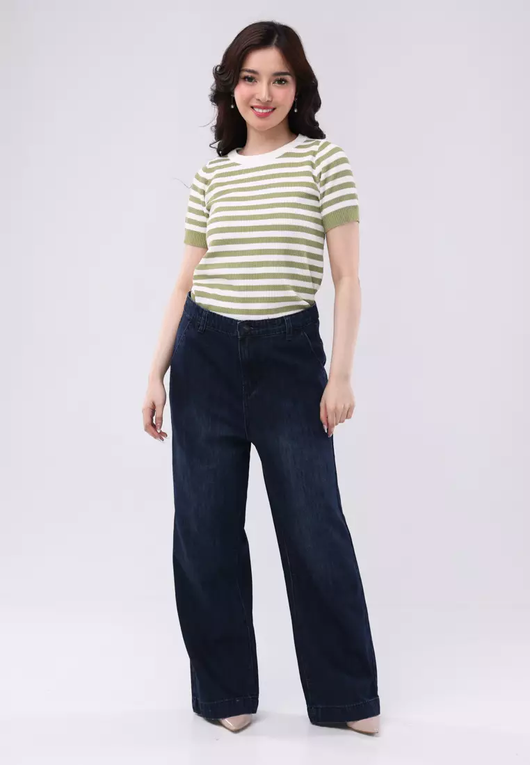 Denim Wide Leg Pants Ladies