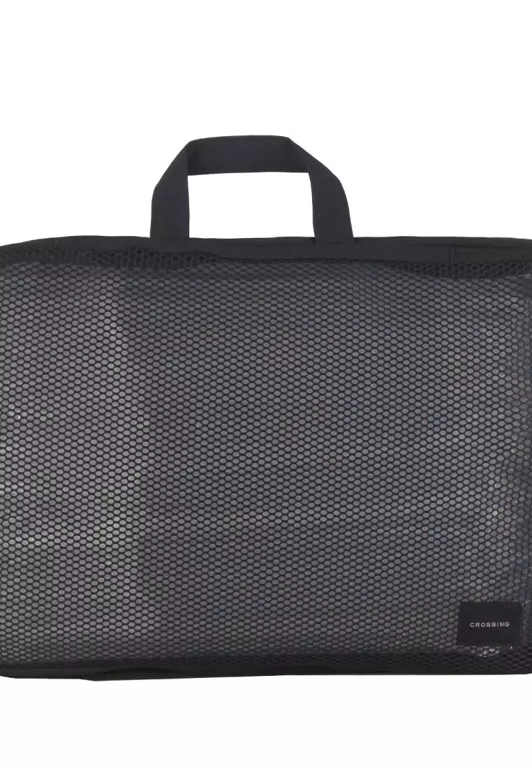 Crossing Waterproof Ripstop Nylon Compression Packing Cube Set (2-Piece Set) - Black
