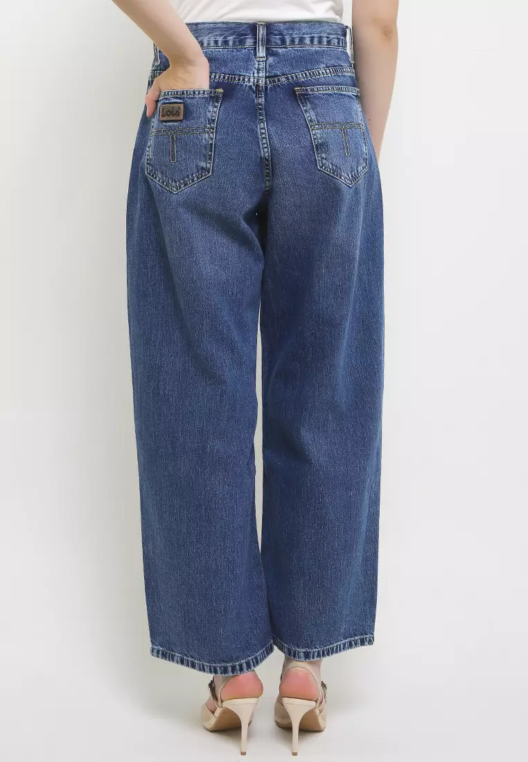 High Waist Wide Leg Denim Pant FWL020D