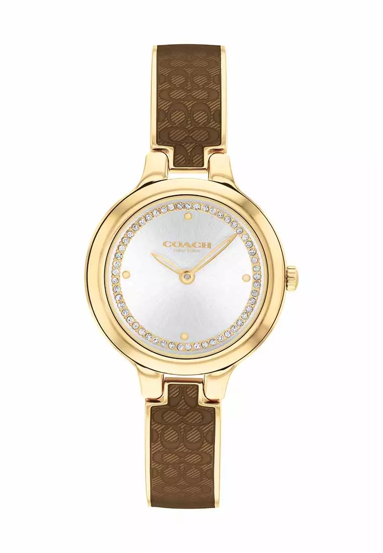 Buy Coach Chelsea Women's Watch Ionic Plated Thin Gold Steel Strap ...