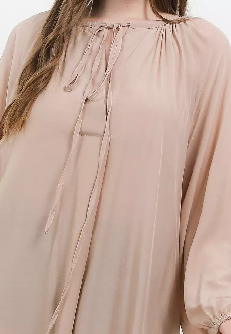 L/S Hidden Pocket Rayon Dress