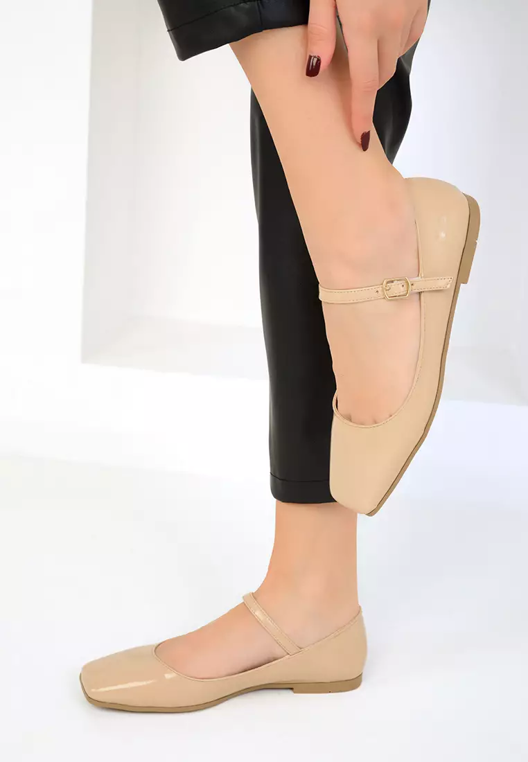 Discount on Soho  shoes - SKU: Square Toe Mary Jane Flats