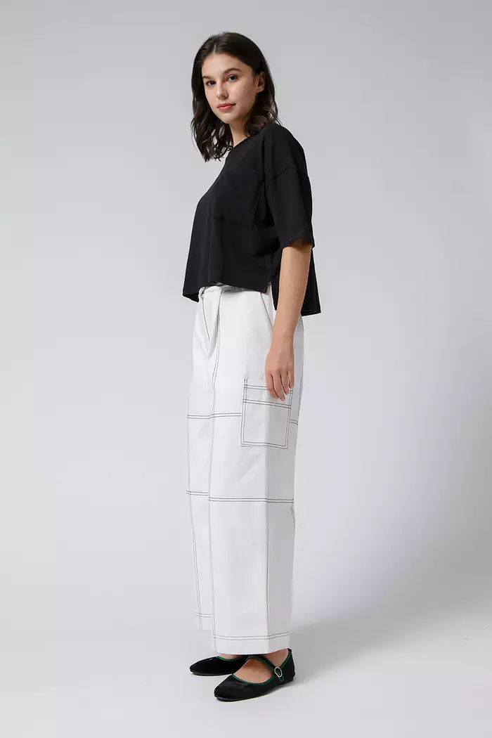 COTTONINK - Atasan Kaos Wanita Black Oversized Tee #EssentialsCoreCollection