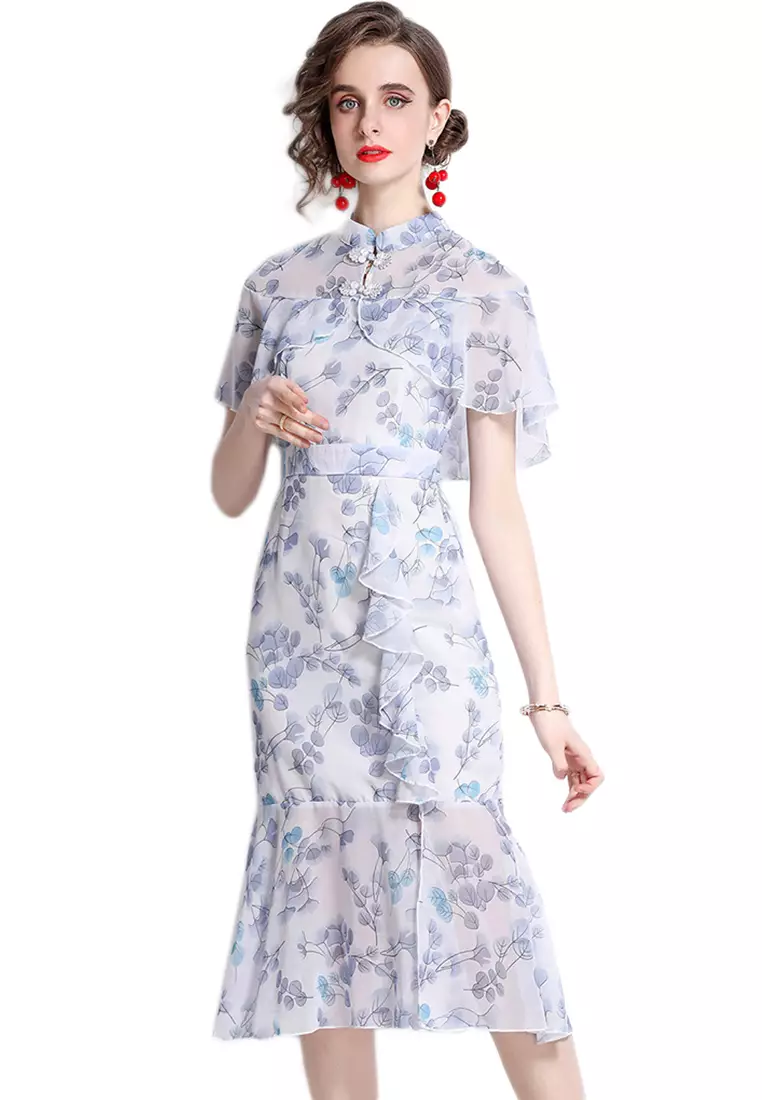 sachin and babi light blue dress Modern Qipao Dresses  Contemporary Cheongsam for Weddings & Events   Beth&Brian Qipao