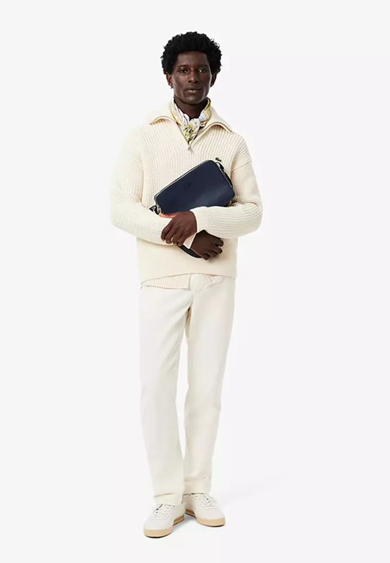 Chantaco Piqué Leather Reporter Bag